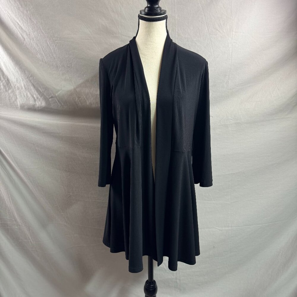 Joesph Ribkoff Light Knit Cover Up Jacket Black Size 10 - Picture 6 of 9